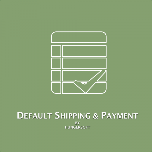 Default shipping Payment method