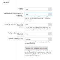 Guest to customer setting