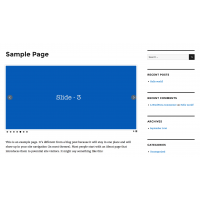 Responsive Banner Slider - Page Display - Wordpress